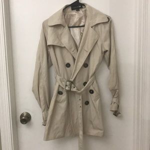Taupe Rain Jacket Size Small